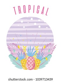 Tropical card concept design