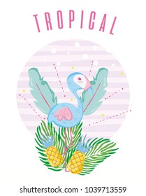 Tropical card concept design