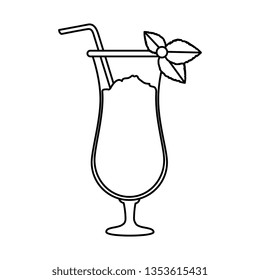 tropical cocktail beverage icon