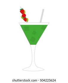 tropical cocktail cup isolated icon vector illustration design