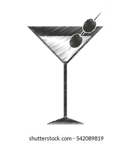 tropical cocktail fresh isolated icon vector illustration design