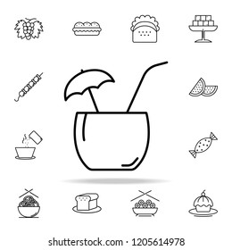 tropical cocktail icon. Food and drink icons universal set for web and mobile