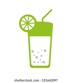 tropical cocktail isolated icon vector illustration design