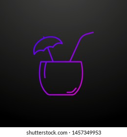 Tropical cocktail nolan icon. Elements of food and drink set. Simple icon for websites, web design, mobile app, info graphics
