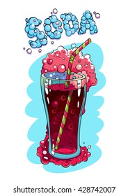 Tropical cocktails, in a richly decorated glasses