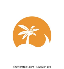 Tropical coconut icon