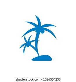 Tropical coconut icon