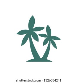 Tropical coconut icon