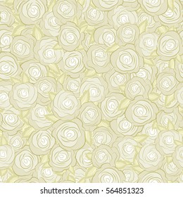 Tropical colorful seamless pattern. Isolated beautiful flowers drawn watercolor in white colors. Seamless floral background. Vector illustration.