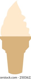 Tropical Cone Ice Cream Vector