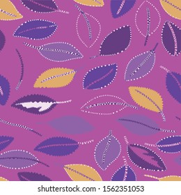 Tropical daisy plants and flowers seamless pattern, background Colorful textile fabric print.Isolated vector illustration