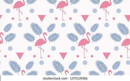 Tropical Decoration Pattern. Endless Vector Background.