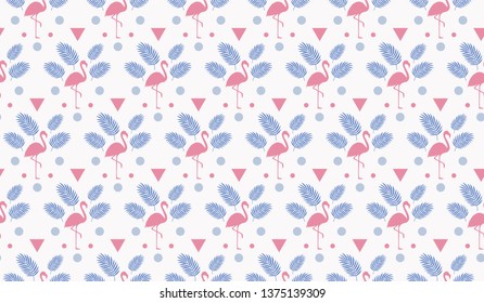 Tropical Decoration Pattern. Endless Vector Background.