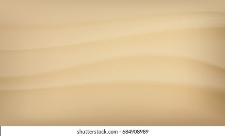 Tropical Desert Dunes Vector Background Illustration. Sand Top View.