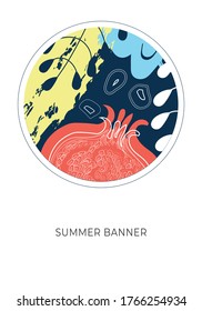 Tropical design for menu, invitation, cosmetics, Spa, perfume, beauty salon, travel Agency, florist shop. Vector banners with exotic fruits