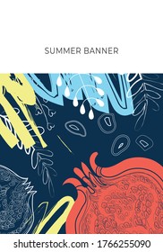 Tropical design for menu, invitation, cosmetics, Spa, perfume, beauty salon, travel Agency, florist shop. Vector banners with exotic fruits