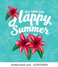 tropical design. tee graphic