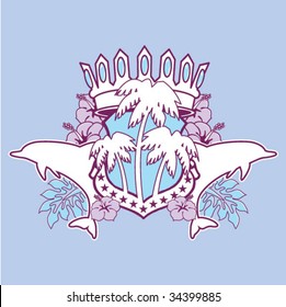 Tropical Dolphin Crest
