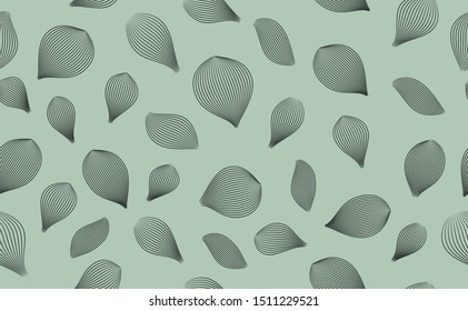 Tropical elegant leaves lines pattern background