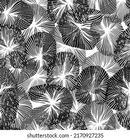 tropical exotic botanical vector seamless pattern palm branches beach vacation