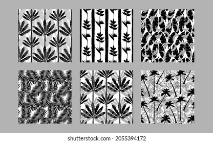 Plantas exóticas tropicales de patrones sin fisuras