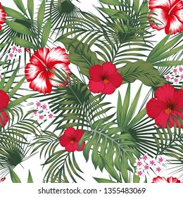 Tropical Leaves Flowers Night Style Mens Stock Vector (Royalty Free ...