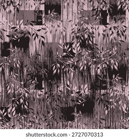 Tropical exotic seamless pattern with bright shiny golden palm leaves on dark black background. Hand-drawn premium textured vintage 3d vector illustration. Good for luxury wallpapers, fabric printing