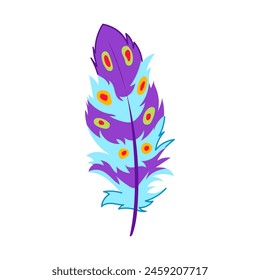 tropical feather exotic bird cartoon. humming blue, watercolor flying, parrot drawing tropical feather exotic bird sign. isolated symbol vector illustration