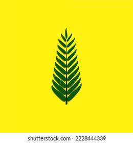 
Tropical fern leaf vector can be used for illustration, brand, logo, or mascot