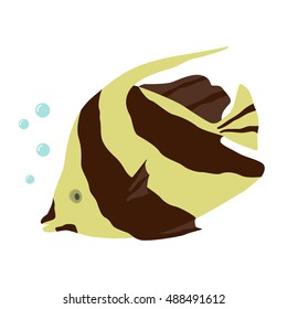 tropical fish 4. vector