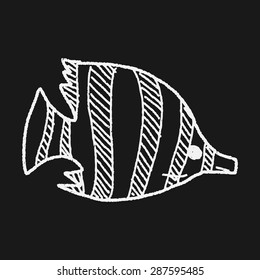 Tropical fish doodle