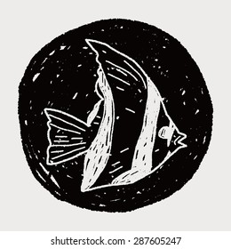 Tropical fish doodle