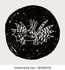 Tropical fish doodle