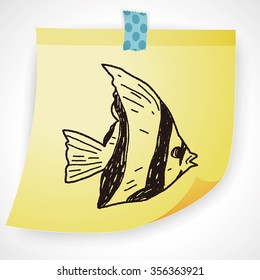 Tropical fish doodle