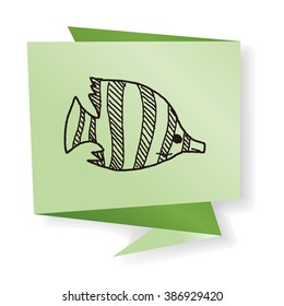 Tropical fish doodle
