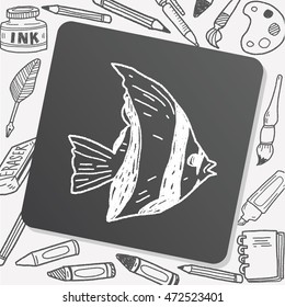 Tropical fish doodle