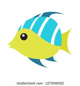 Tropical Fish Emoji Vector