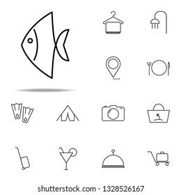 tropical fish icon. Hotel icons universal set for web and mobile