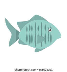 tropical fish sea habitat graphic vector illustration eps 10