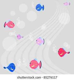 tropical fish swim