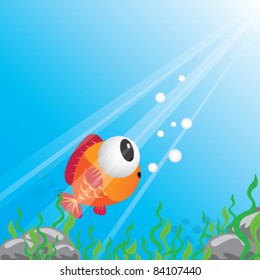Tropical fish under water