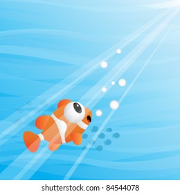 Tropical fish under water