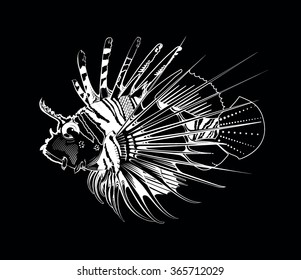 Tropical fish. Vector