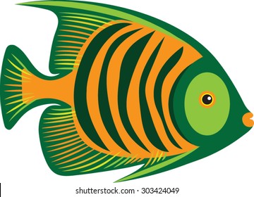 Tropical Fish Vector Art Stock Vector (Royalty Free) 303424049 ...