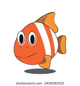 Tropischer Fisch Vektor Cartoon-Ikone. Isolierte Cartoon-Ikone Aquarium Tiere .Vektor-Illustration tropische Fische auf weißem Hintergrund