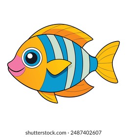  Tropical Fish Vector Illustration: Cartoon, Clipart, and Line Art Designs