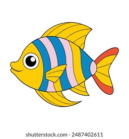  Tropical Fish Vector Illustration: Cartoon, Clipart, and Line Art Designs