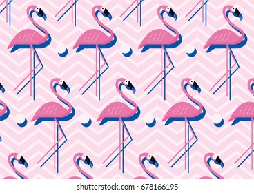 tropical / flamingo background template vector/illustration