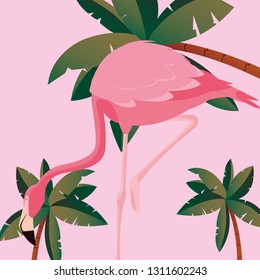 tropical flamingo design