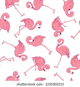 Tropical flamingo pattern